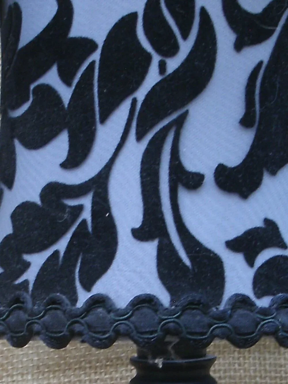 Vintage Victorian Inspired Goth Floral Lamp